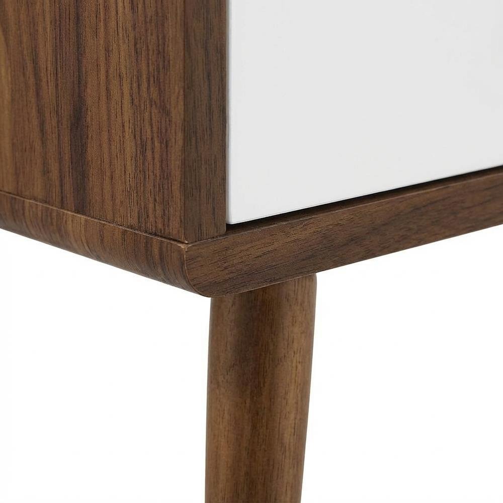 Nightstand with 2 Drawers and Compact Design