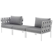 Outdoor Patio Aluminum Sectional Sofa Set Includes 3-Piece Lounge Furniture