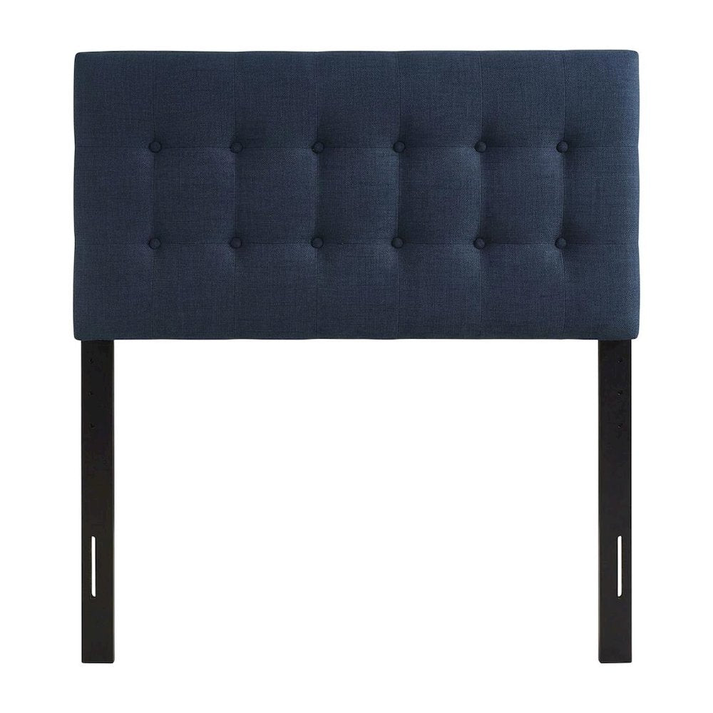 Upholstered Twin Fabric Headboard with Soft Padding and Classic Design
