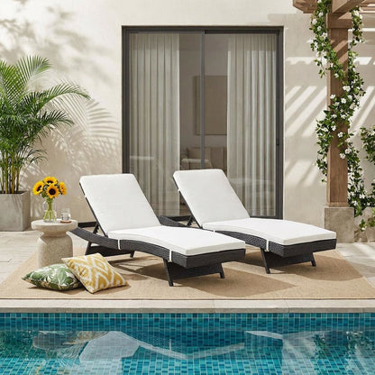 Outdoor Patio Lounge Chair Set With Cushions And Sturdy Frame