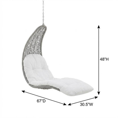 Outdoor Lounge Chair In Neutral Color With Durable Construction, Modern Design