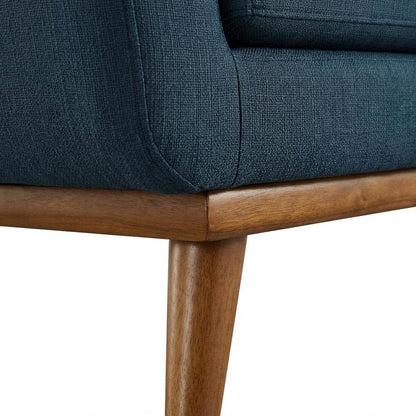 Polyester Armchair and Ottoman Set with Comfortable Cushioned Seating