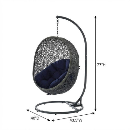 Outdoor Patio Chair With Stand In Elegant Design For Relaxing Outdoor Space