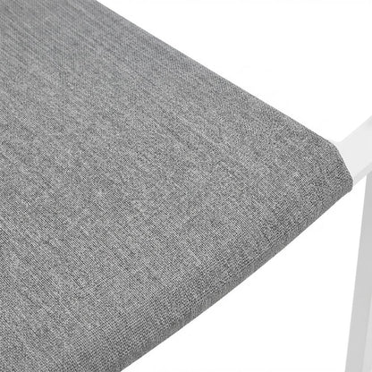 Stackable Outdoor Aluminum Dining Armchair With Armrests For Patio Lounge