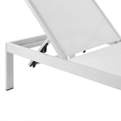 Set Of 4 Aluminum Outdoor Lounge Chairs With Weather-Resistant Design
