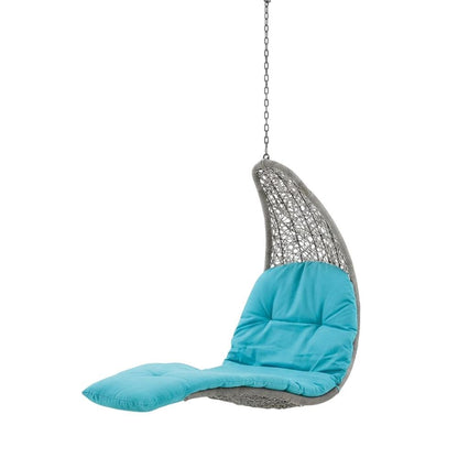 Outdoor Lounge Chair In Neutral Finish With Comfortable Cushion