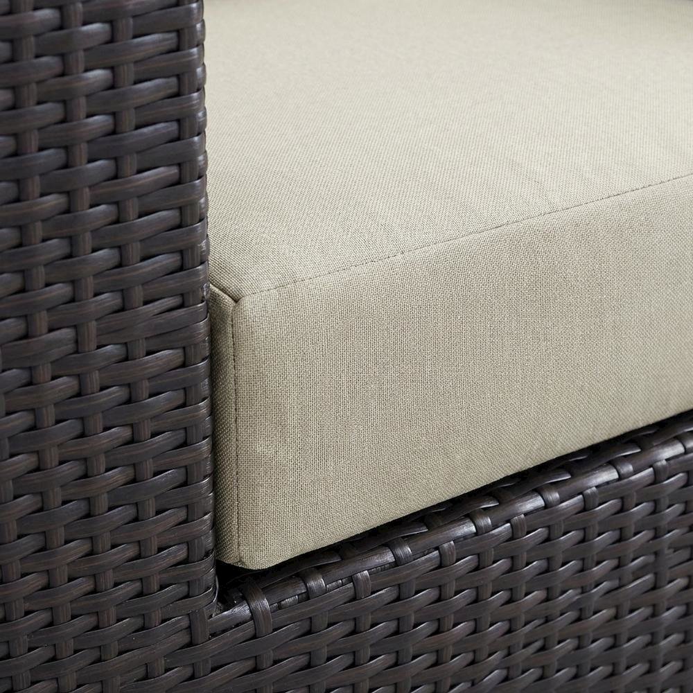 Outdoor Patio Armchair With Cushions And Armrests For Garden Lounge