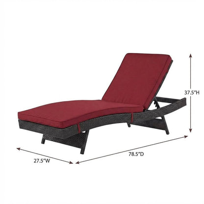 Aluminum Outdoor Lounge Chair Set of 2 With Thick Cushions And Stack-Free Design