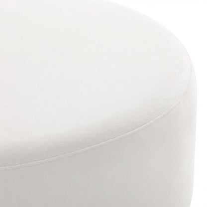 Velvet Ottoman with Upholstered Surface for Outdoor Living Space