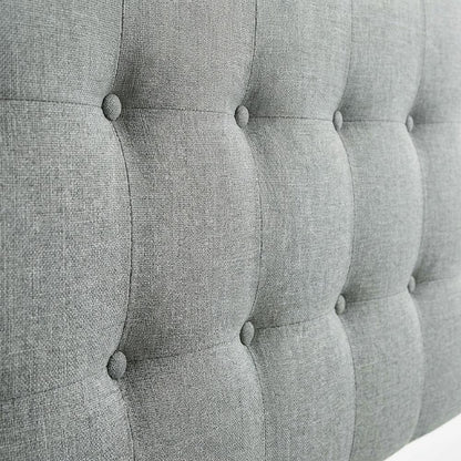 Performance Velvet Queen Headboard in Soft Fabric, Sturdy Frame, Elegant Design