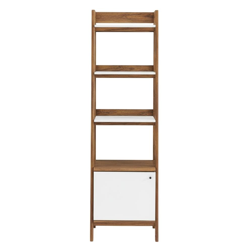 Wooden Bookcase in Finish with Sturdy Shelving