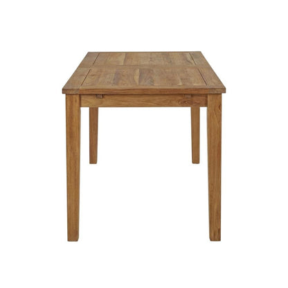 Extendable Outdoor Patio Teak Dining Table, Elegant Design, Durable Construction