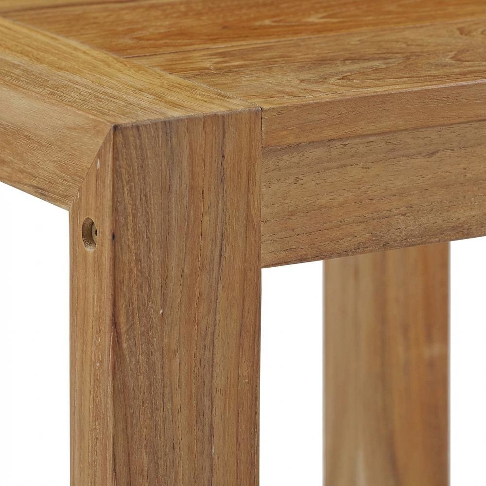 Wood Outdoor Patio Side Table with Durable Design for Garden and Deck