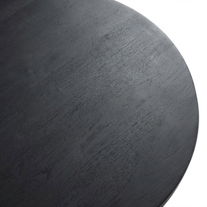Oval Concrete Coffee Table with Modern Design and Sturdy Surface