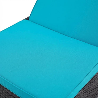 Outdoor Patio Chaise With Cushion For Lounge Comfort