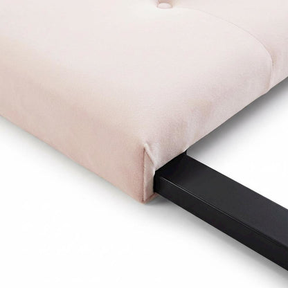 Diamond Tufted Velvet Full Headboard with Performance Fabric and Elegant Design