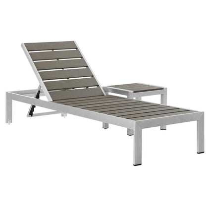 Aluminum Outdoor Lounge Set With Stackable Chairs And Cushioned Seats