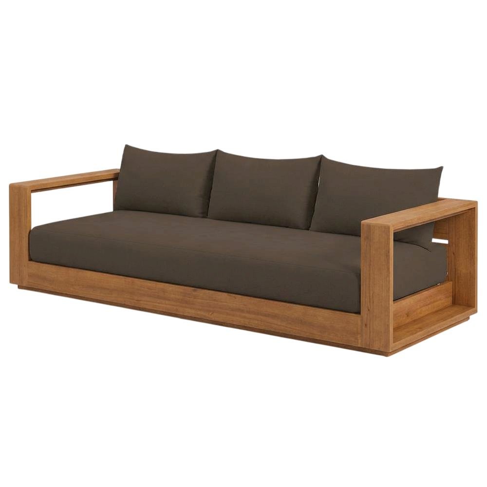 Outdoor patio furniture set, wood, warm finish for backyard relaxation