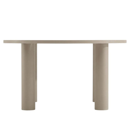 Aluminum Outdoor Dining Table with Round Top and Sturdy Base