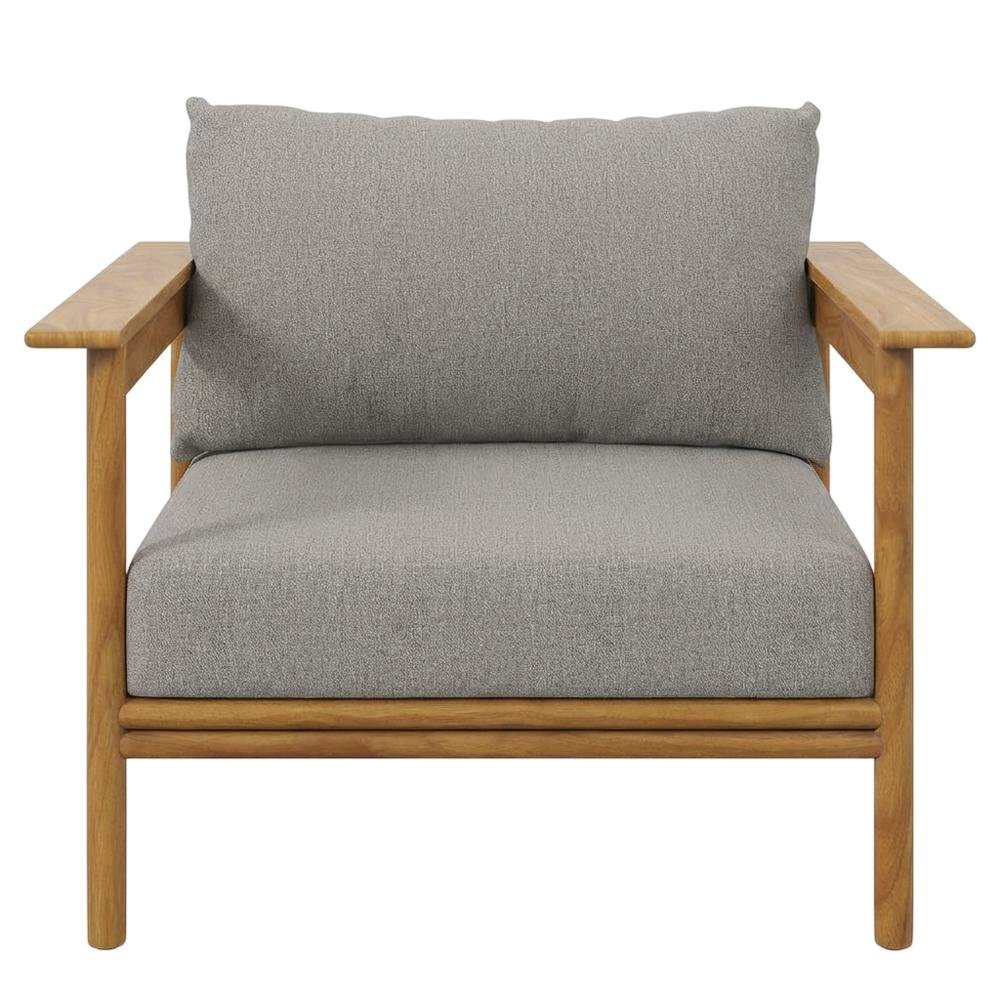 Teak Wood Outdoor Patio Armchair for Garden and Porch Relaxation