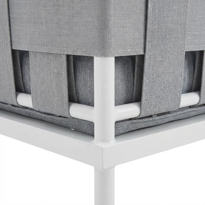 Aluminum Outdoor Lounge Chair With Cushioned Seat For Patio Relaxation