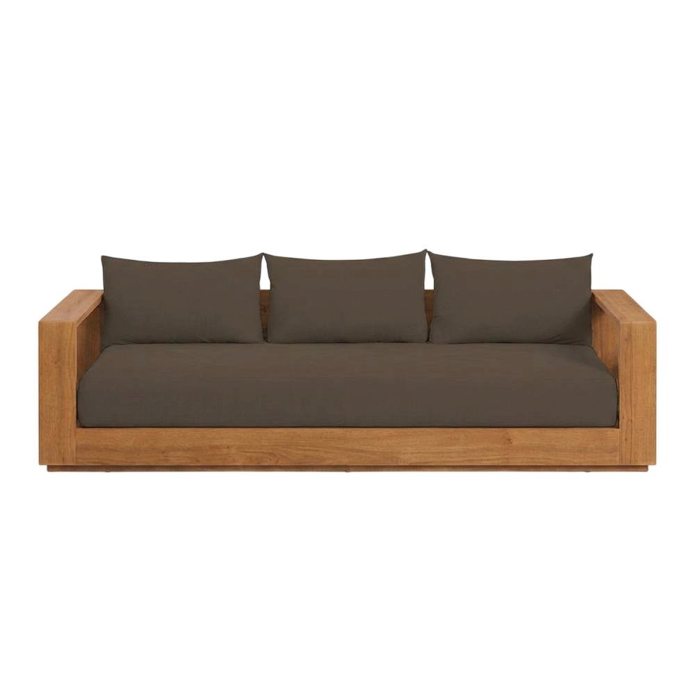 Outdoor patio furniture set, wood, warm finish for backyard relaxation