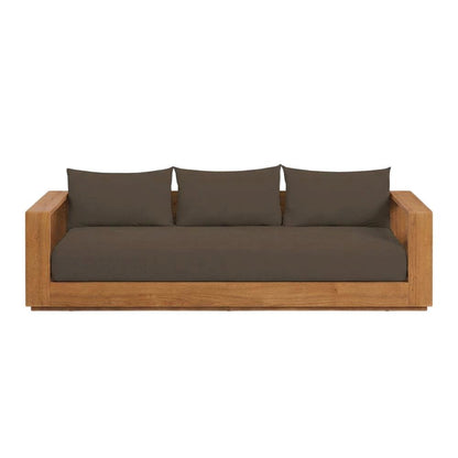Outdoor patio furniture set, wood, warm finish for backyard relaxation