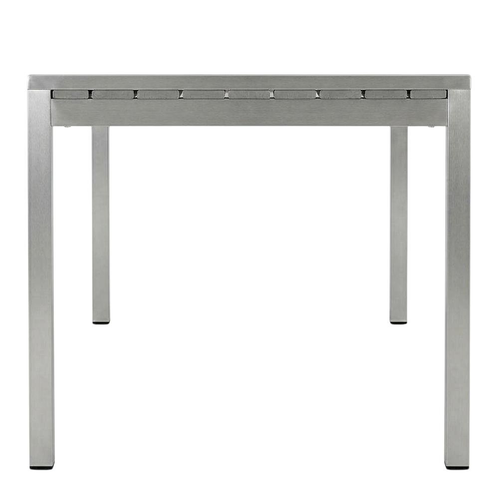 Aluminum Outdoor Dining Table with Sturdy Frame and Elegant Design