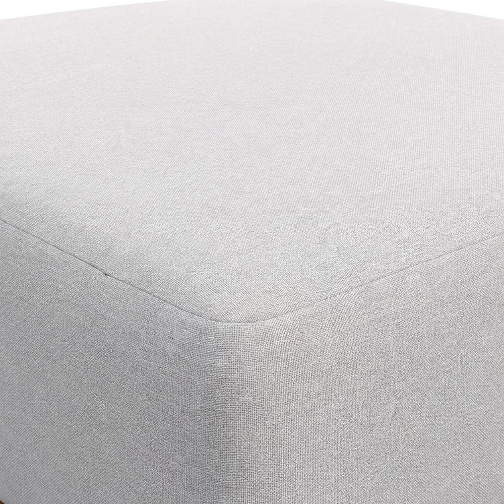 Outdoor Patio Ottoman with Acacia Wood Top and Stylish Design