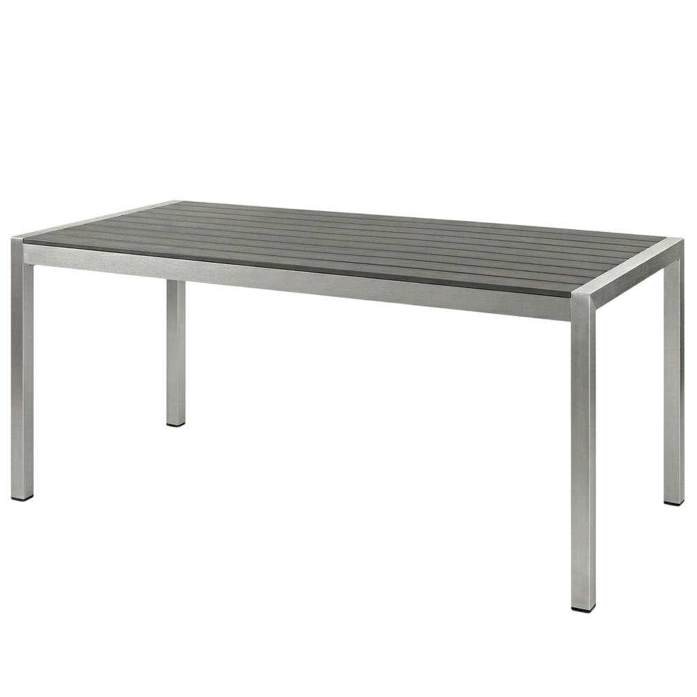 Aluminum Outdoor Dining Table with Sturdy Frame and Elegant Design
