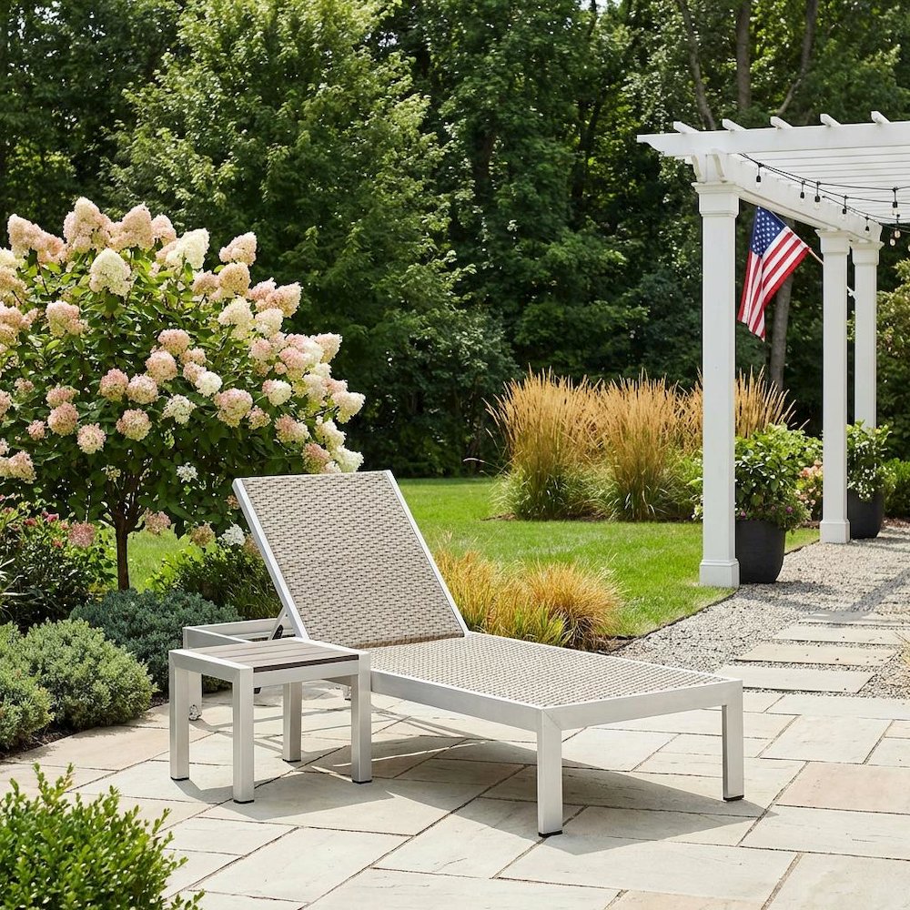 Outdoor Patio Furniture Set With Comfortable Lounge Chairs And Sturdy Design