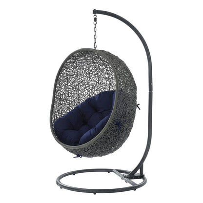 Outdoor Patio Chair With Stand In Elegant Design For Relaxing Outdoor Space