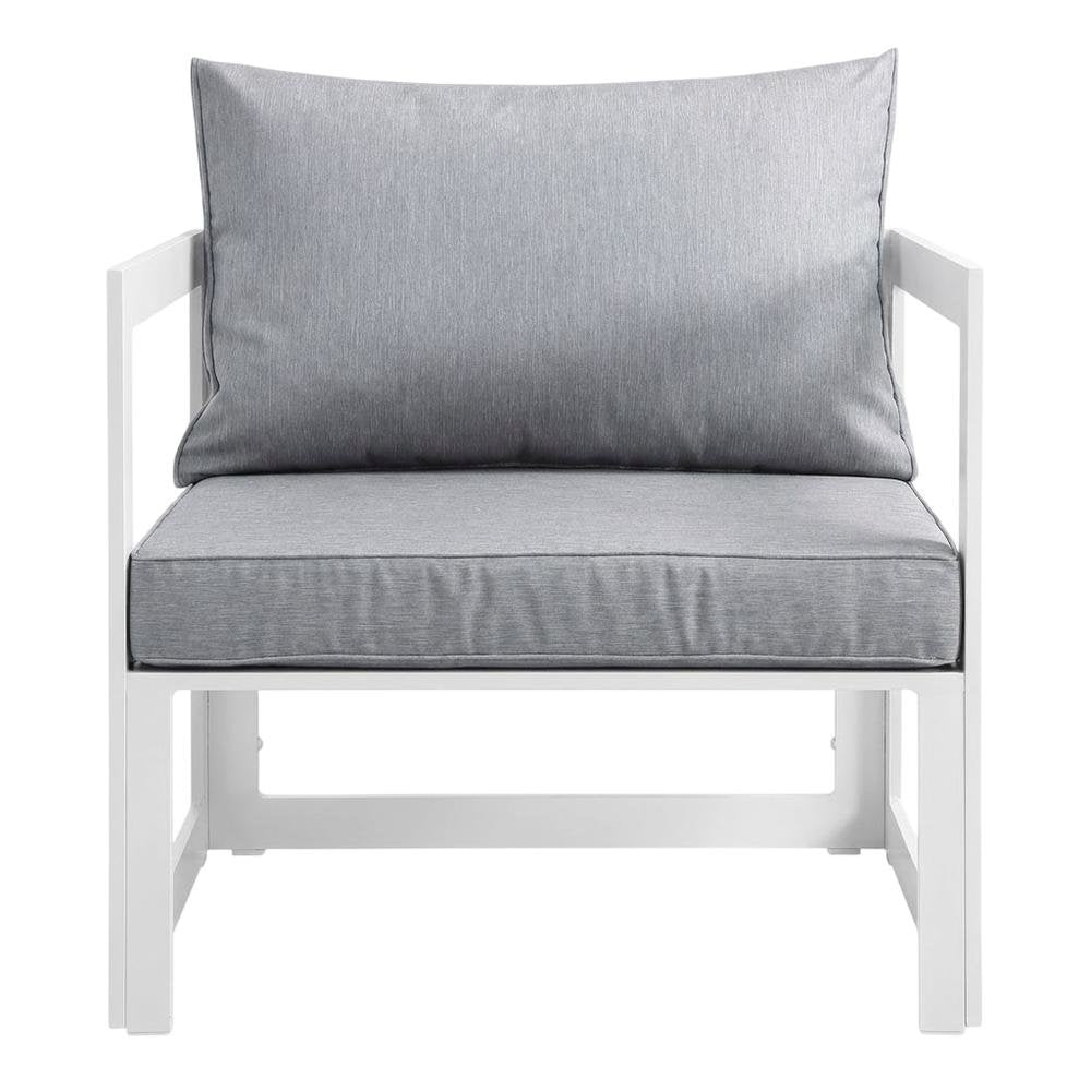 Outdoor Patio Armchair With Cushioned Seat And Durable Frame