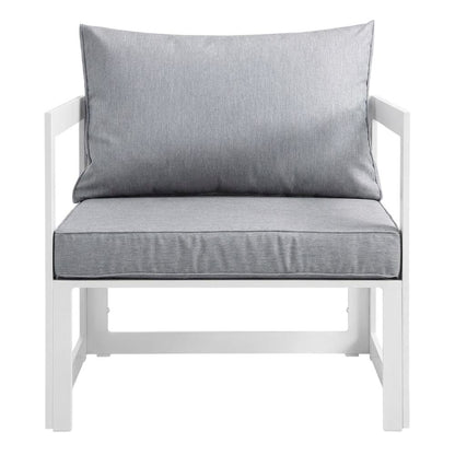 Outdoor Patio Armchair With Cushioned Seat And Durable Frame