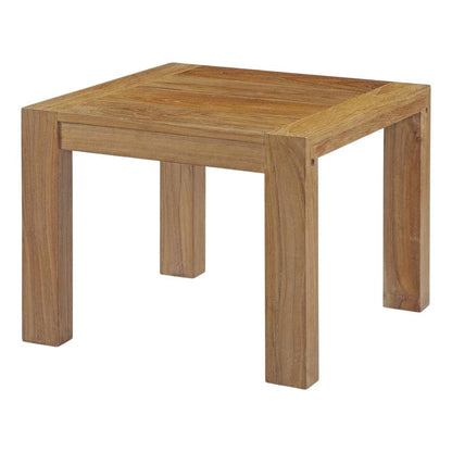 Wood Outdoor Patio Side Table with Durable Design for Garden and Deck