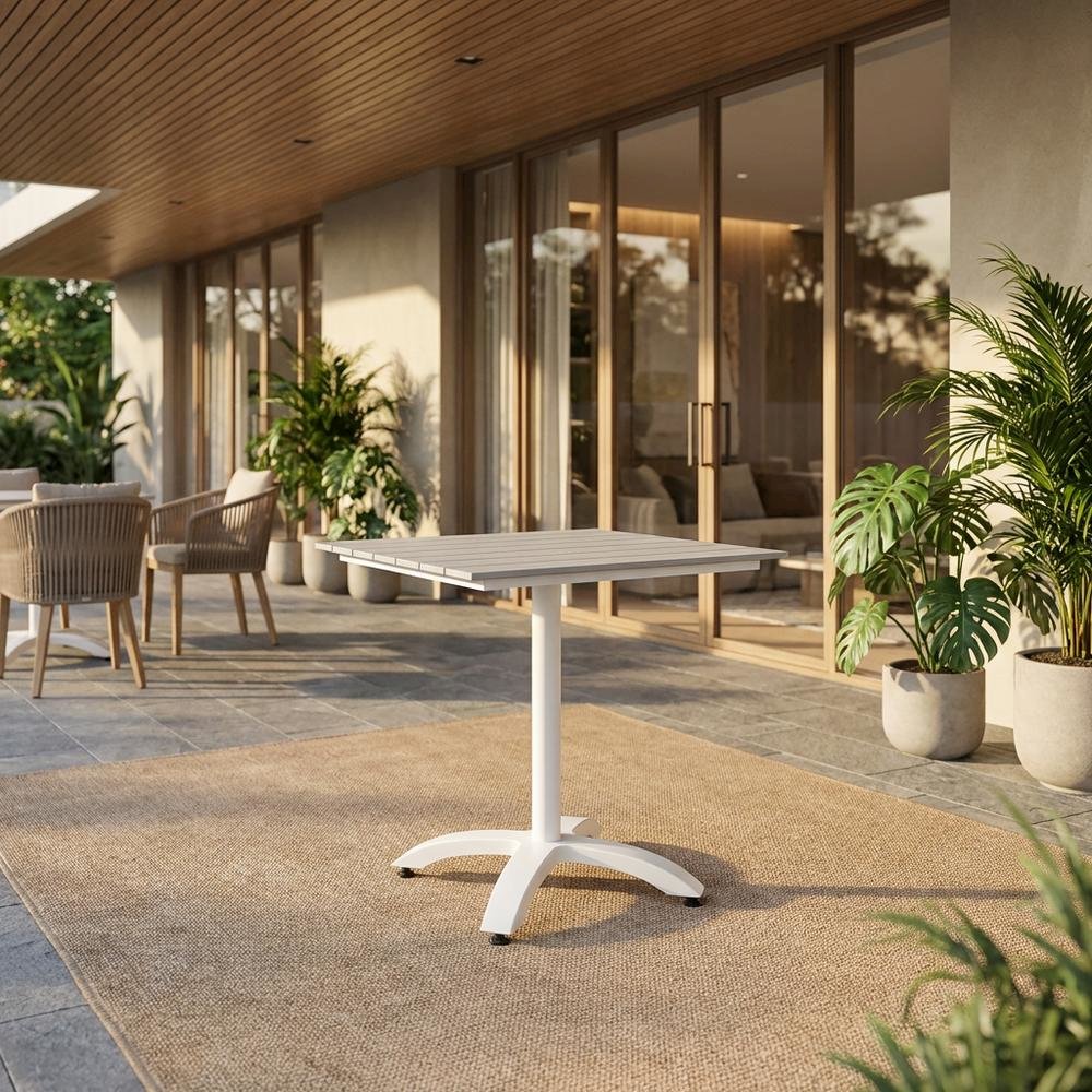 Outdoor Patio Dining Table With Modern Design And Durable Surface