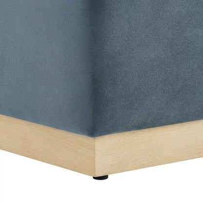 Square Velvet Ottoman With Modern Design For Outdoor Use