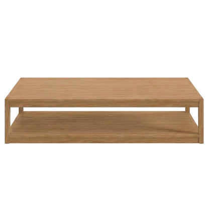 Teak Wood Outdoor Coffee Table With Sturdy Construction And Elegant Design