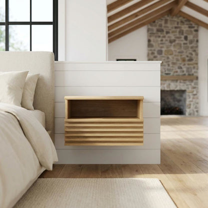 Wall-Mount Nightstand with Compact Design and Modern Style