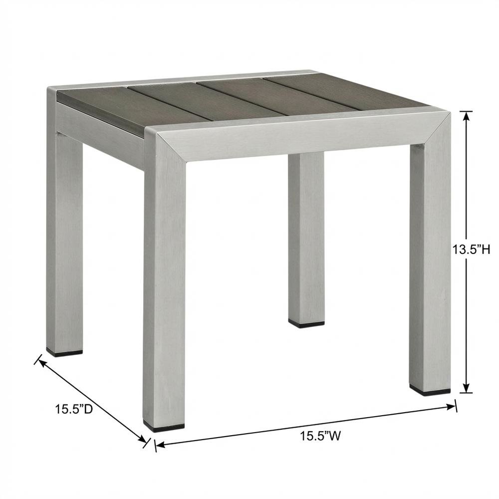 Aluminum Outdoor Side Table with Lightweight Design and Easy Maintenance