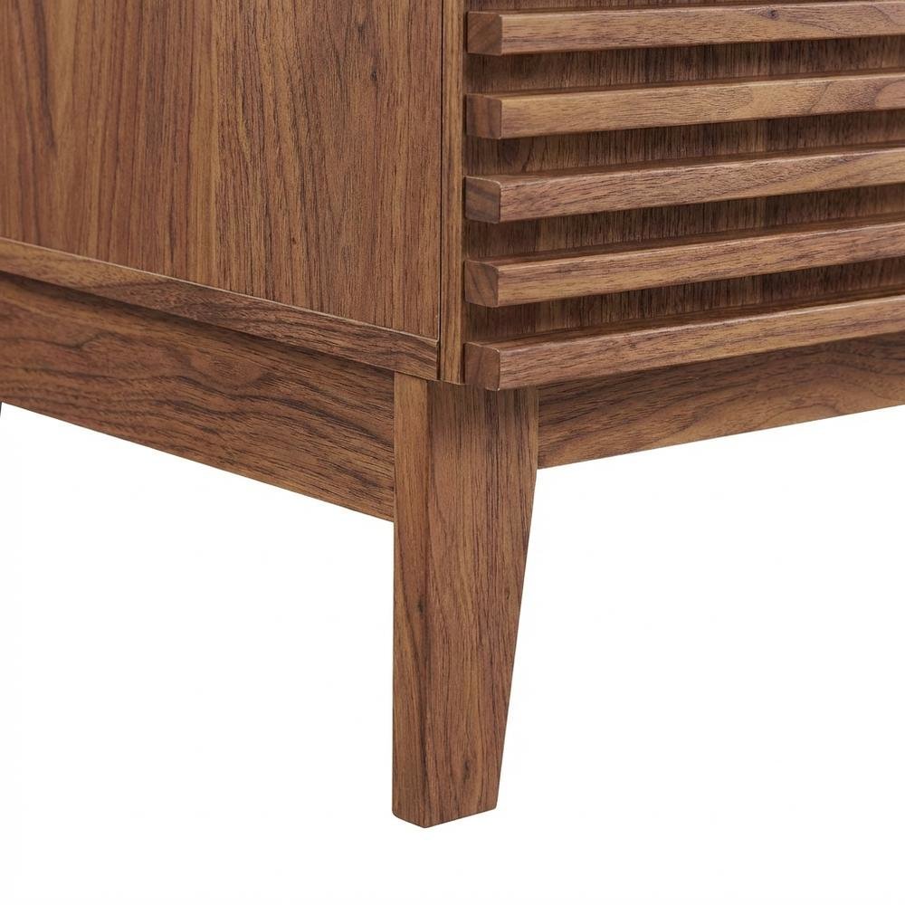 Walnut White 48-Inch Floor-Mount Single Sink Bathroom Vanity