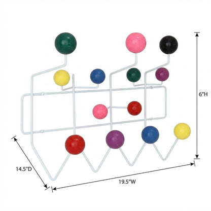 Multicolor Bicast Leather Wall Coat Rack, Decorative Panel Hooks