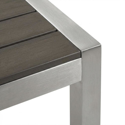 Aluminum Outdoor Dining Table with Sturdy Frame and Elegant Design