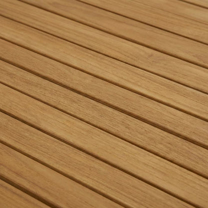 Teak Wood Extendable Outdoor Dining Table for Patio and Garden