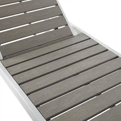 Outdoor Patio Aluminum Chaise Set Of 4 With Stack-Free Design, Backrests