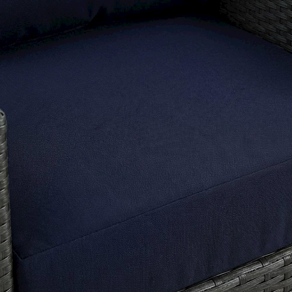 Outdoor Patio Armchair With Cushioned Seat And Armrest Support