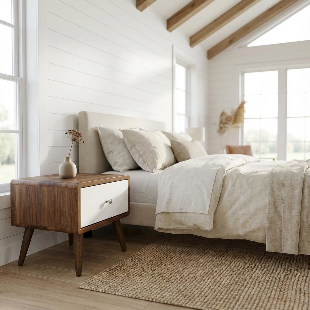 Nightstand in Modern Design, Sleek Finish, Sturdy Construction, Versatile Style