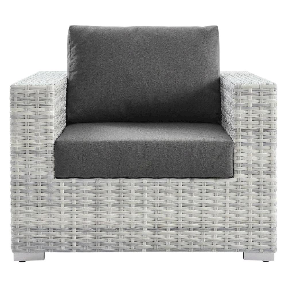 Outdoor Patio Armchair With Cushioned Seat And Durable Frame