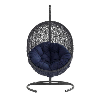Outdoor Patio Lounge Chair With Cushioned Seat And Relaxed Design