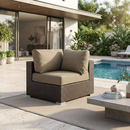 Outdoor Patio Corner Sofa With Cushions For Cozy Outdoor Living